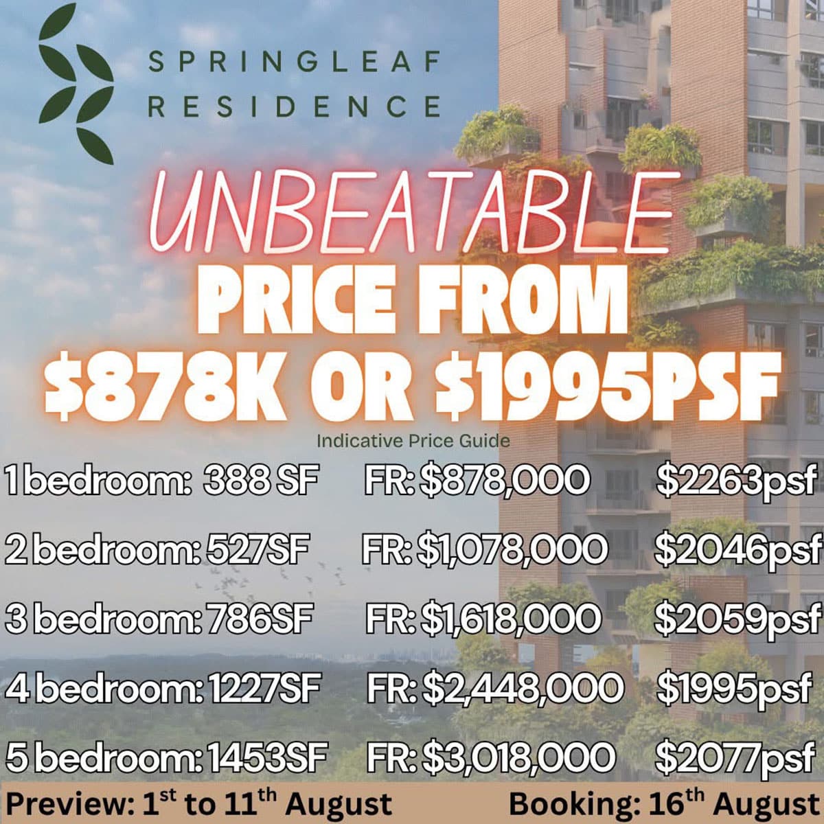 Springleaf Residence Unbeatable Launch Prices Springleaf Residence Unbeatable Launch Prices