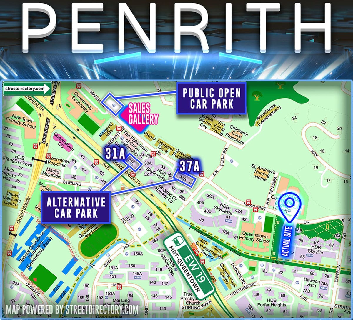 PENRITH CONDO LOCATION MAP PENRITH CONDO LOCATION MAP