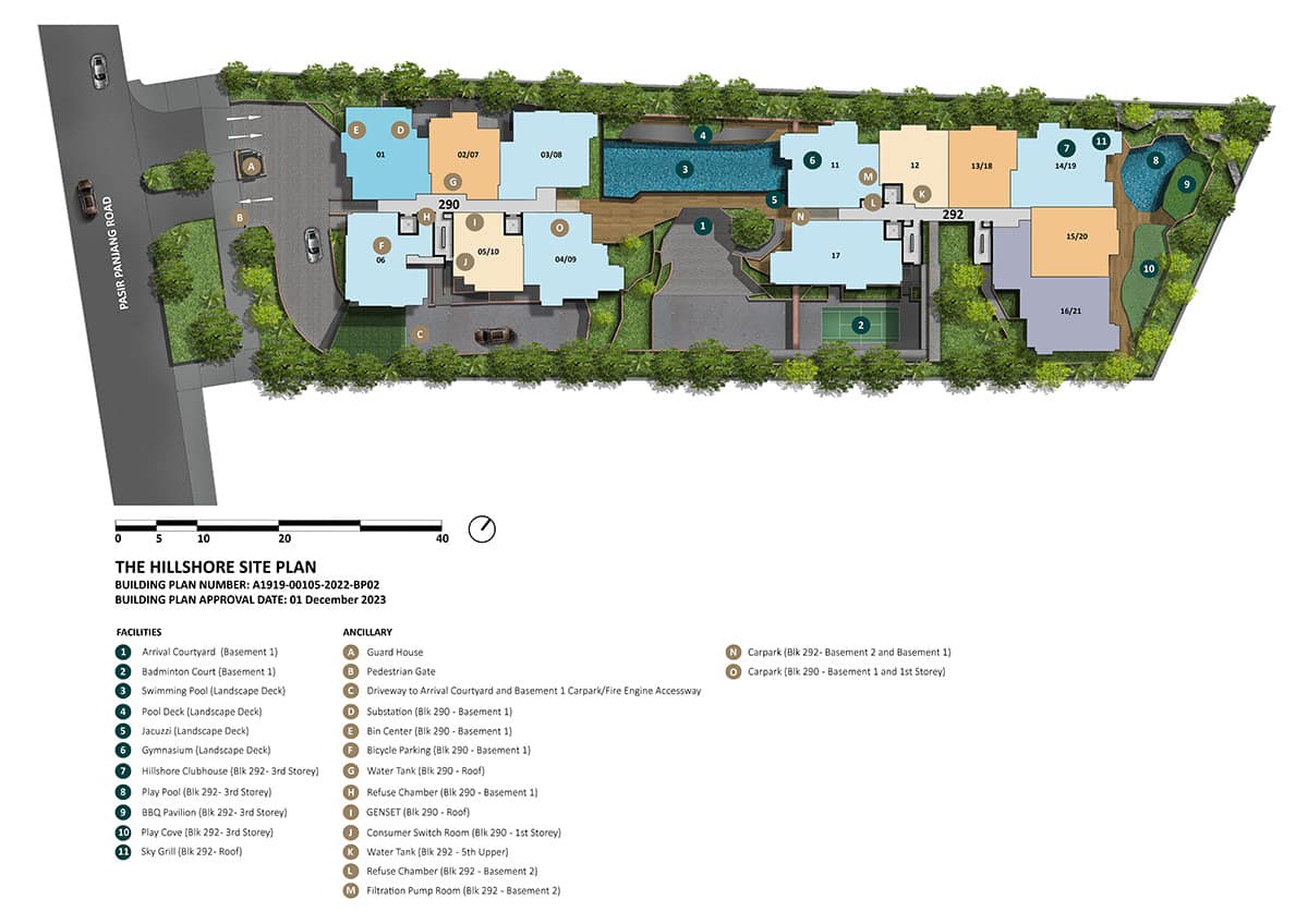 The Hillshore Site Plan The Hillshore Site Plan