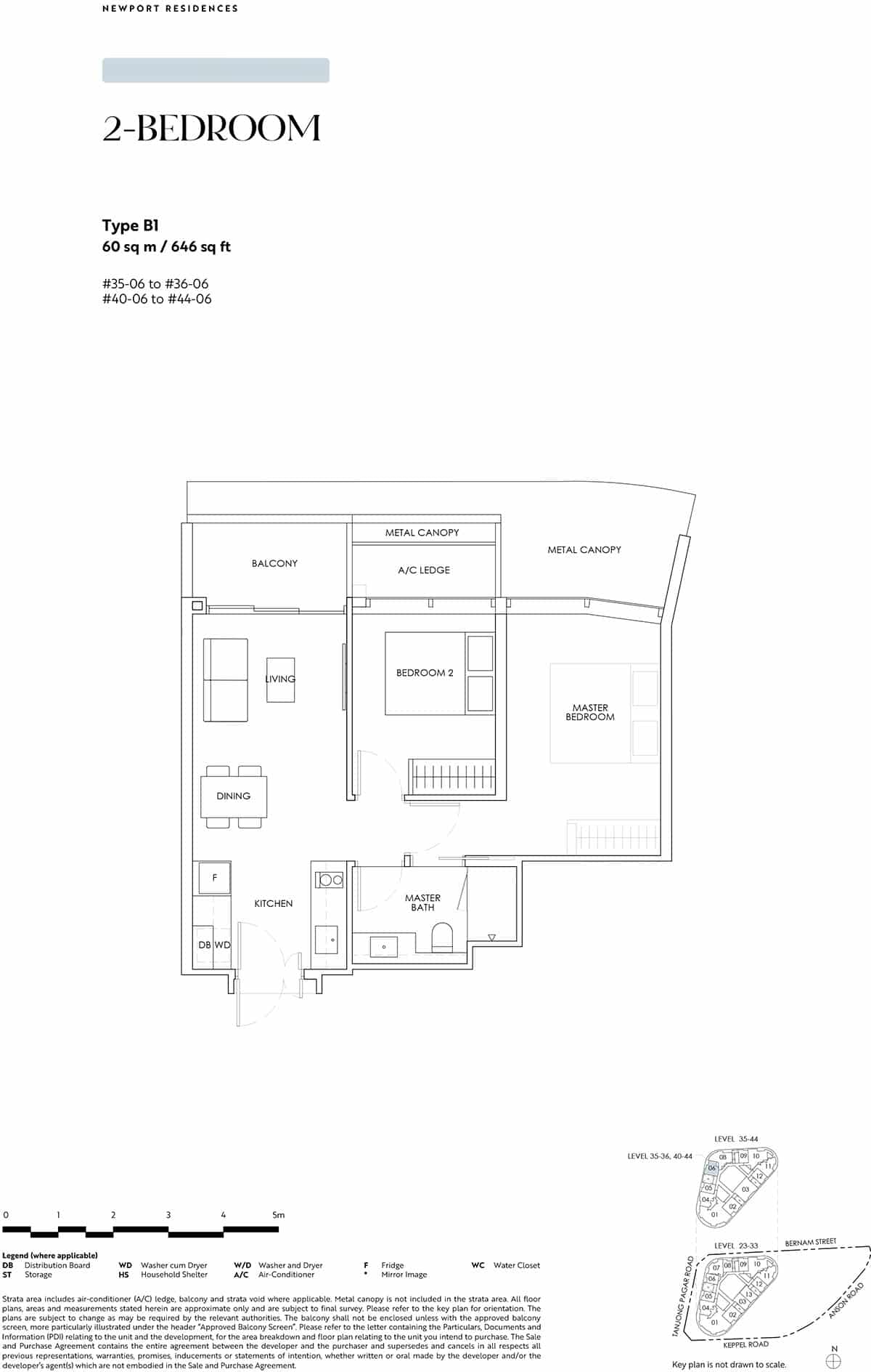 Newport Residences Floor Plan B1