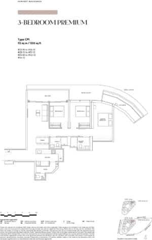 Newport Residences Floor Plan CP1