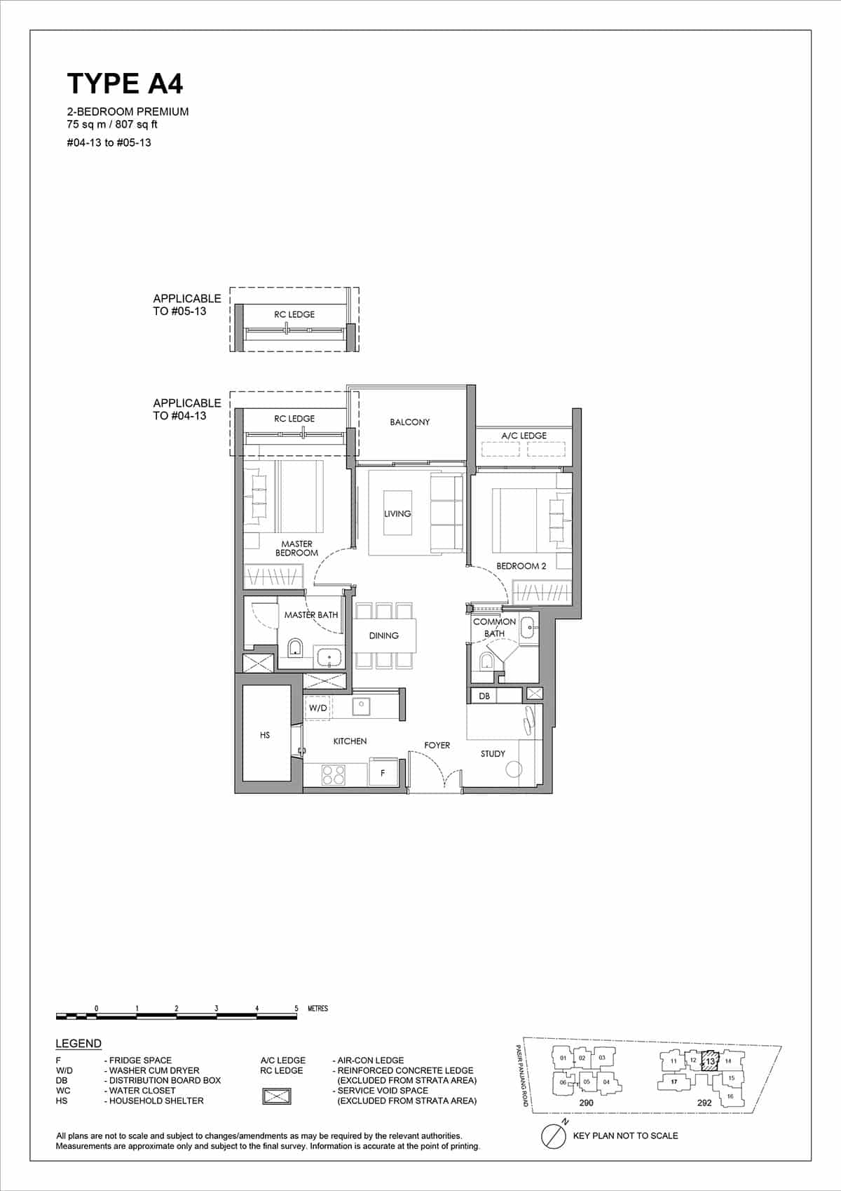 The Hillshore Floor Plan A4