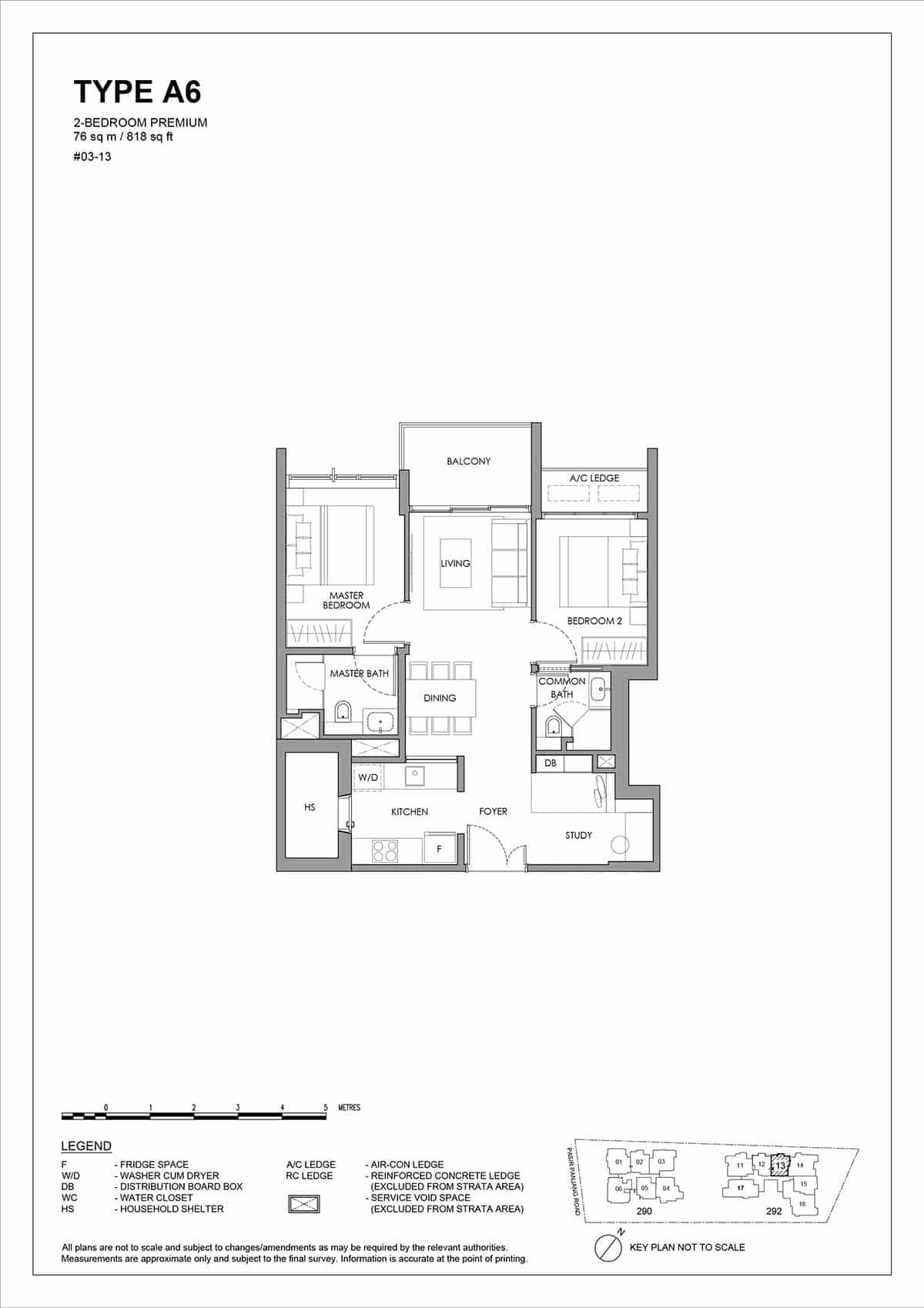 The Hillshore Floor Plan A6