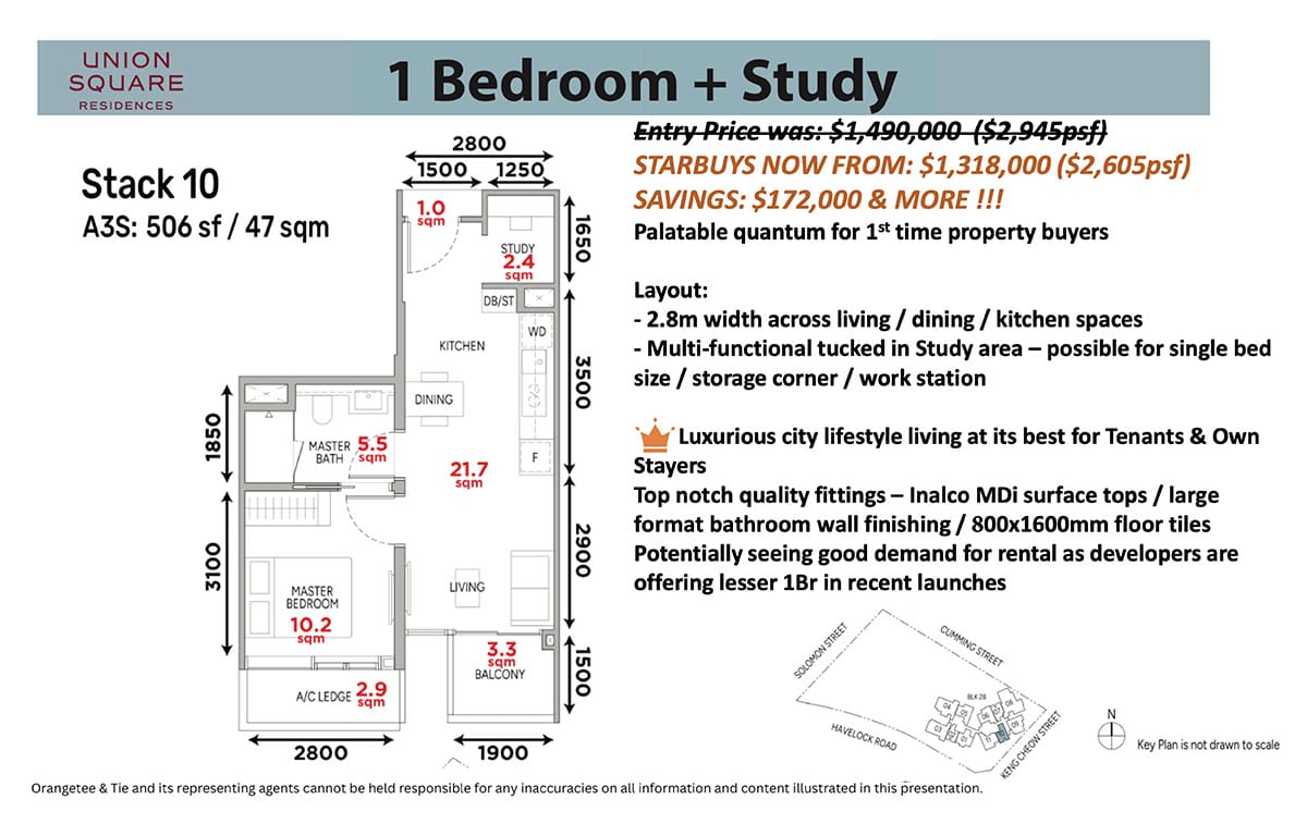 Union Square Residences 1 plus study great discount sale Union Square Residences 1 plus study great discount sale