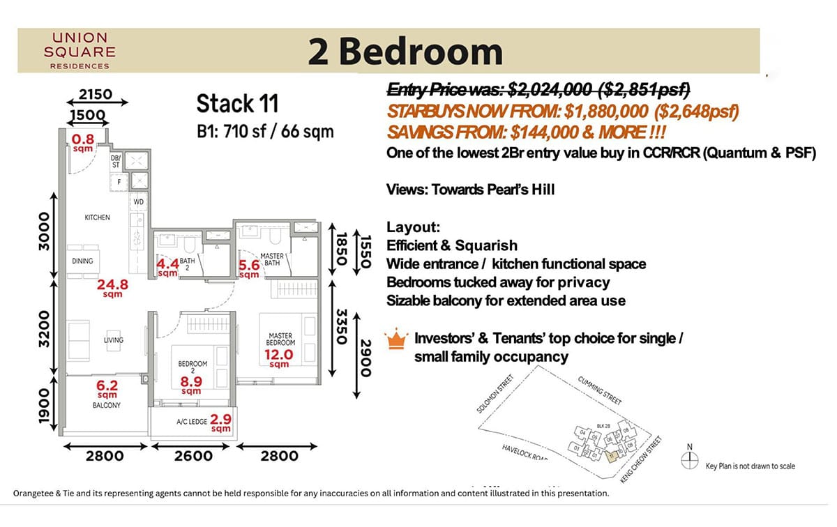 Union Square Residences 2 bedroom great discount sale Union Square Residences 2 bedroom great discount sale