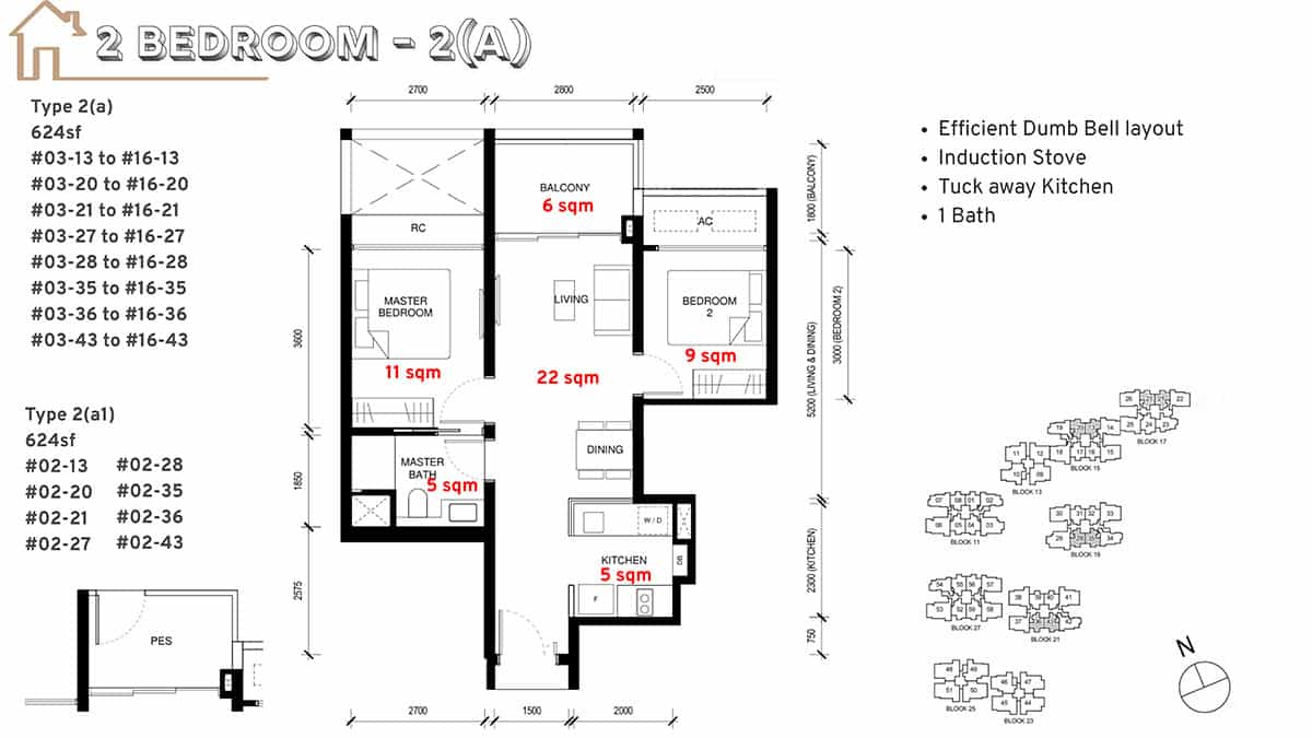 Tengah Garden Residences Floor Plan 2 Bedroom A Tengah Garden Residences Floor Plan 2 Bedroom A