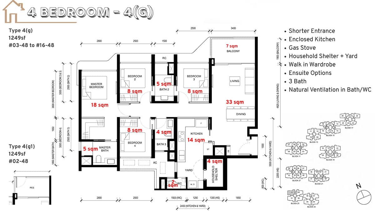 Tengah Garden Residences Floor Plan 4 Bedroom G Tengah Garden Residences Floor Plan 4 Bedroom G