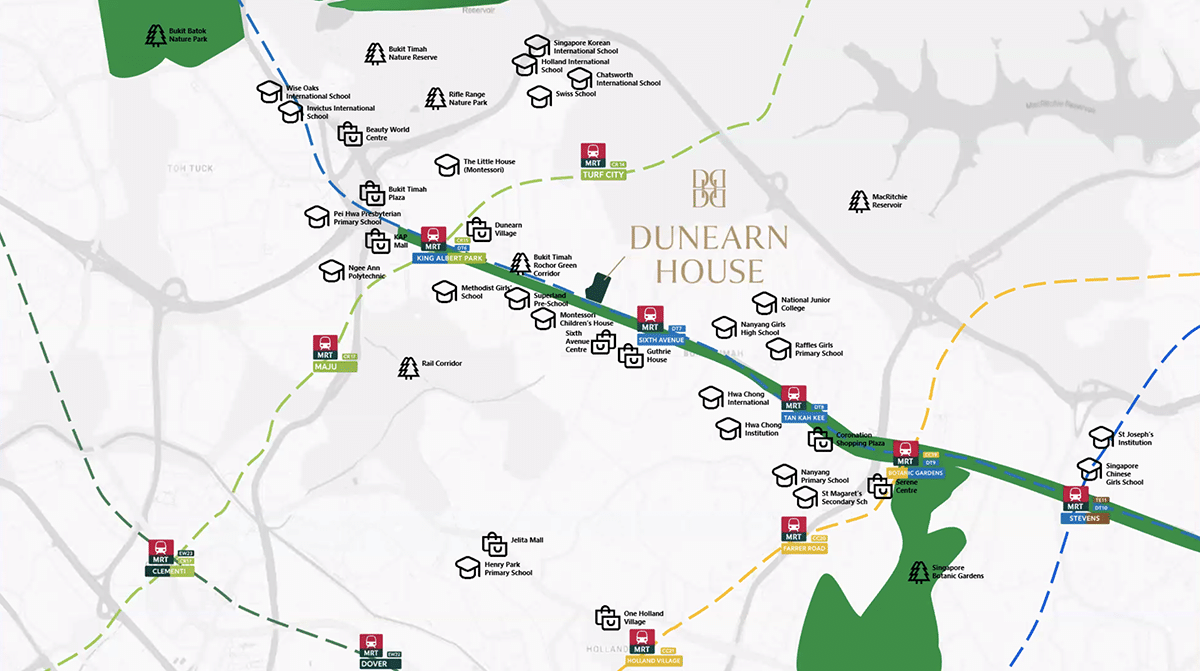 Dunearn House Location and Nearby Amenities | New Launch SG Condo Dunearn House Location and Nearby Amenities