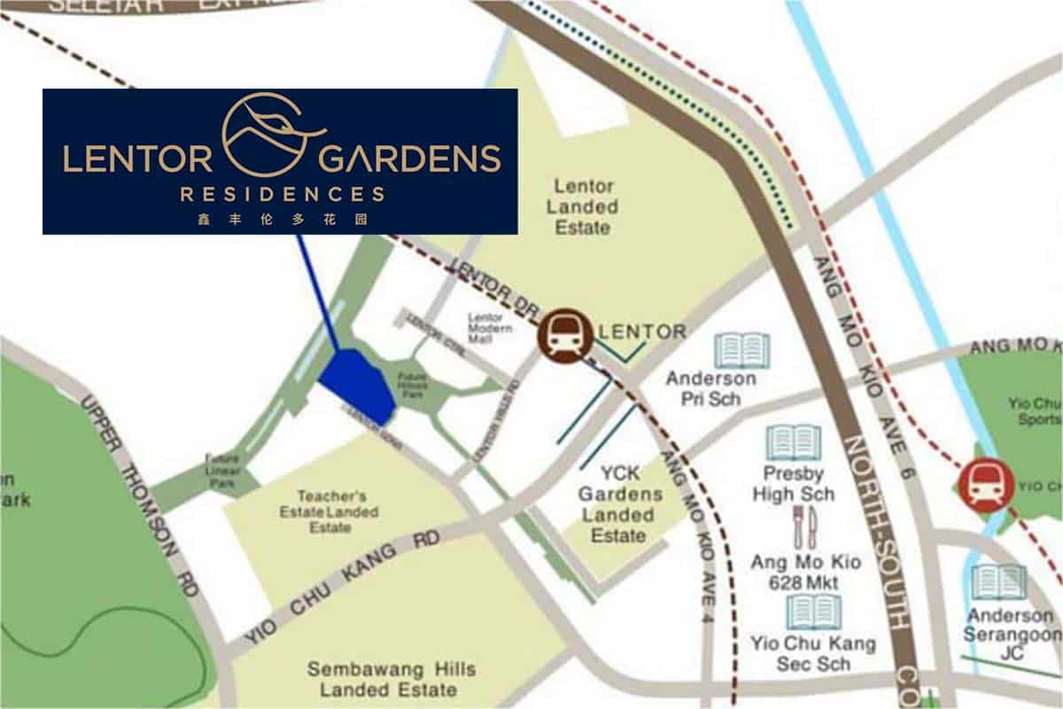 Lentor Gardens Residences Location Map Lentor Gardens Residences Location Map