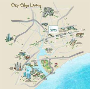 Sims Urban Oasis Location Map