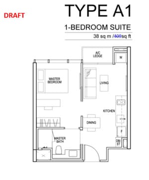 Sims Urban Oasis Floor Plan A1