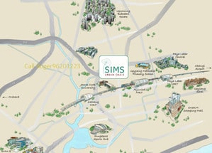 Sims Urban Oasis Location Map