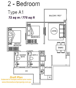 2bedroom floor plan
