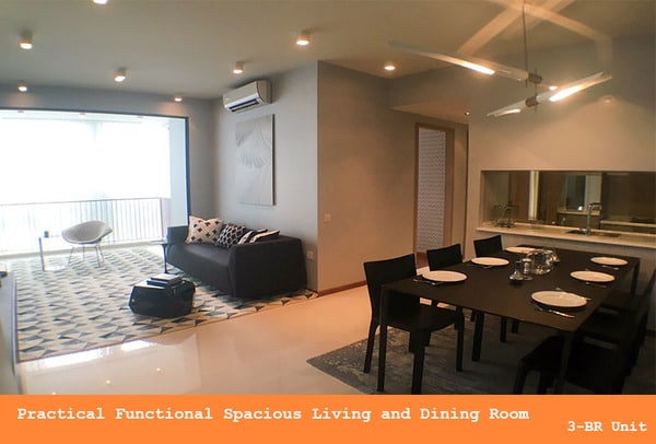 wandervale ec 3 bedroom living and dining room
