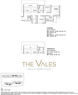 the vales ec floor plan 3BR