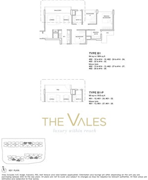 the vales ec floor plan 3BR