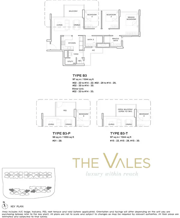 the vales ec floor plan 3BR with yard
