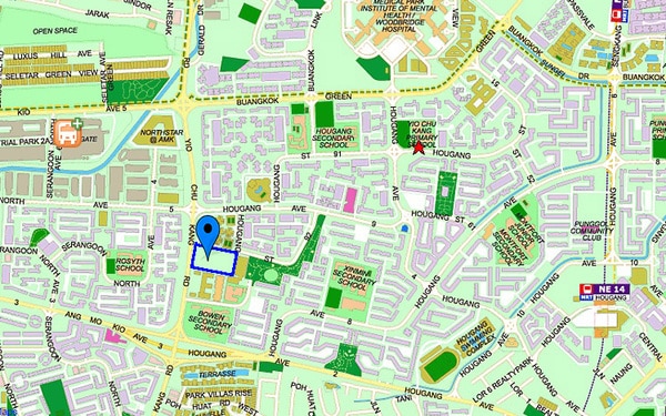 hundred palms residences location map