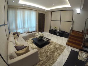the morris residences living area
