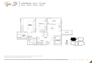 Sandy Eight Condo Floor Plan D