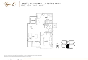 sandy eight condo floor plan e