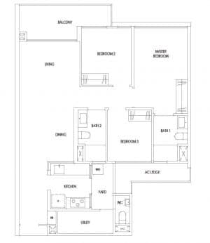 Treasure Tampines Floor Plan Type C9p
