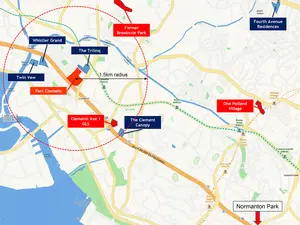 Parc Clematis Location Map