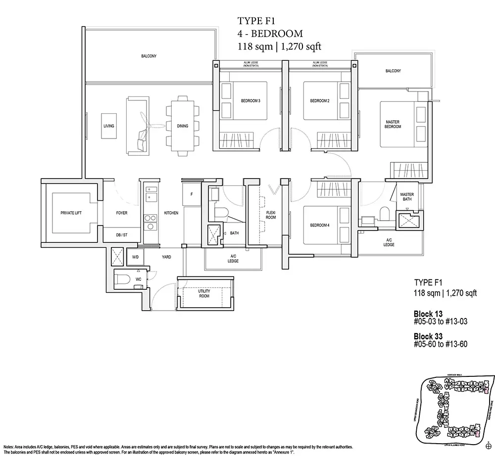 4-bedroom floor plan