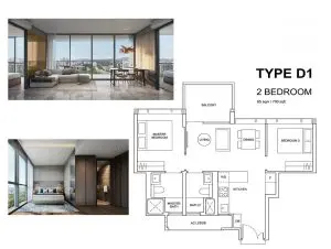 hyll on holland 2 bedroom floor plan