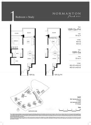 Normanton Park 1 bedroom floor plan