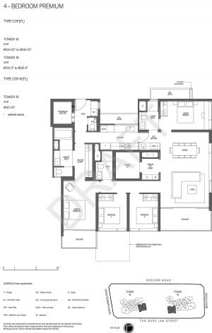 Midtown Modern Floor Plan 4 Bedroom Premium Draft