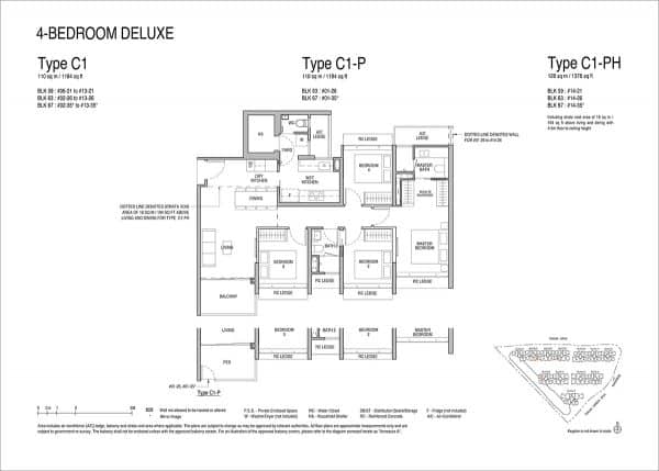 Copen Grand 4 Bedroom Floor Plan Type C1