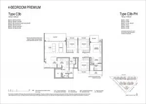 Copen Grand 4 Bedroom Floor Plan Type C3b
