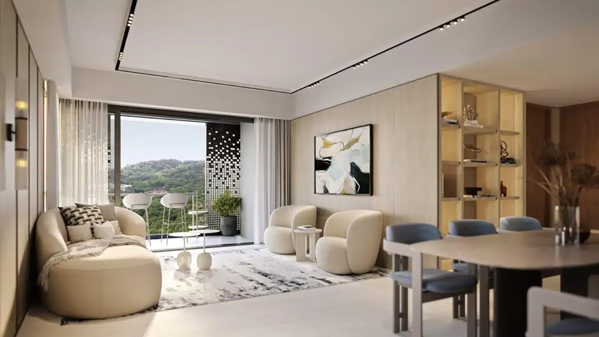 THE RESERVE RESIDENCES 4 BEDROOM LIVING ROOM | The New Launch Property THE RESERVE RESIDENCES 4 BEDROOM LIVING ROOM