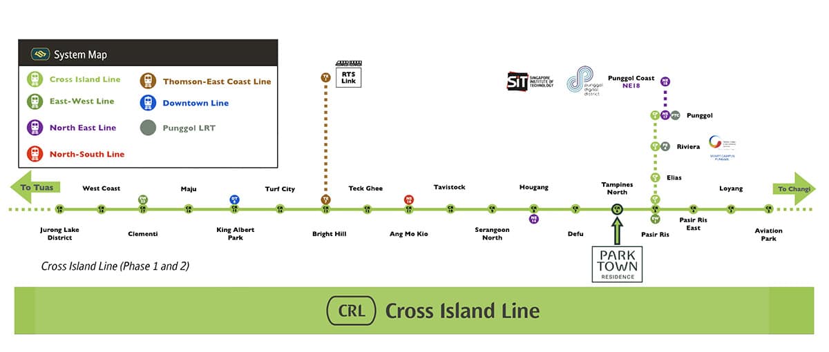 PARKTOWN Residence & Cross Island Line