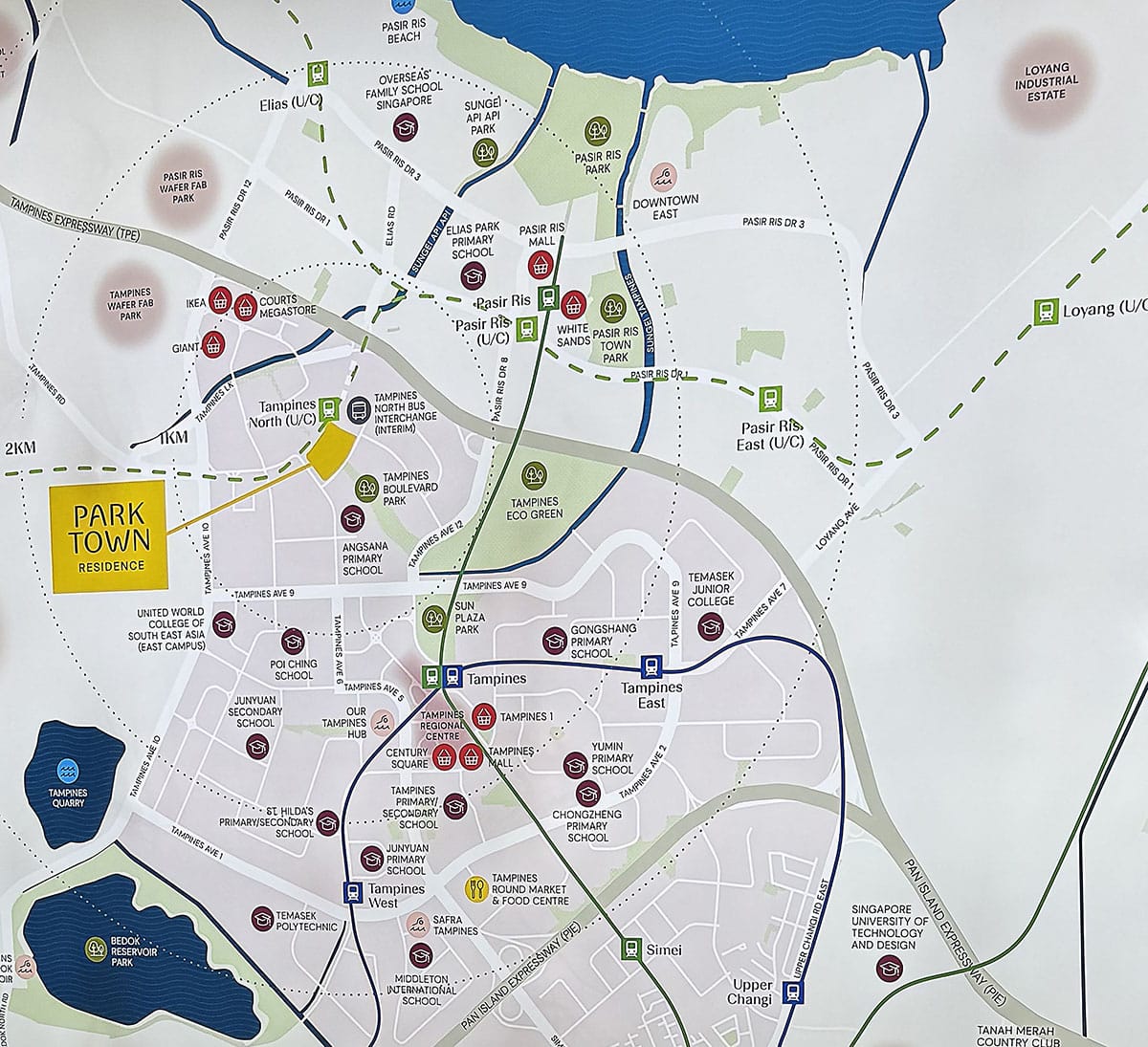 PARKTOWN Residence Location Map