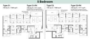 Lumina Grand EC 5 Bedroom Floor Plan