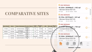 One Marina Gardens Comparative site