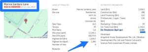 One Marina Gardens Land Cost