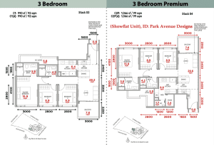 Union Square Residences Floor Plan 3 Bedroom