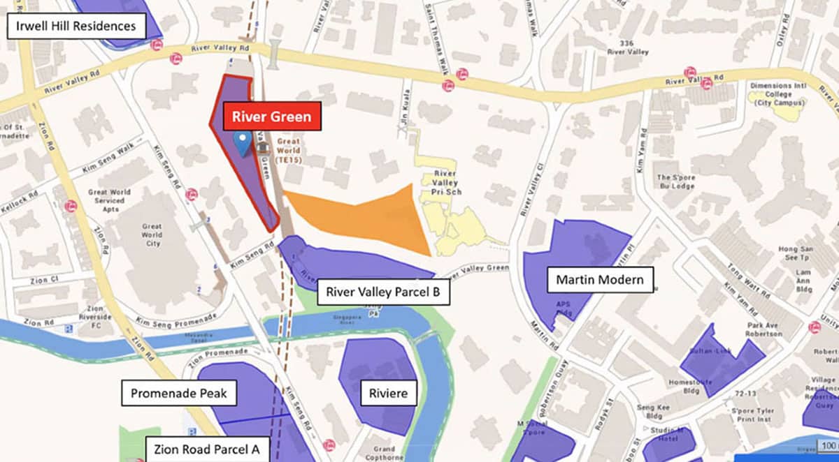 River Green Location Now and Upcoming