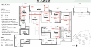 5 Bedroom Floor Plan