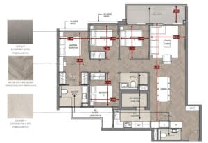A Typical 4 Bedrooms in Springleaf Residence