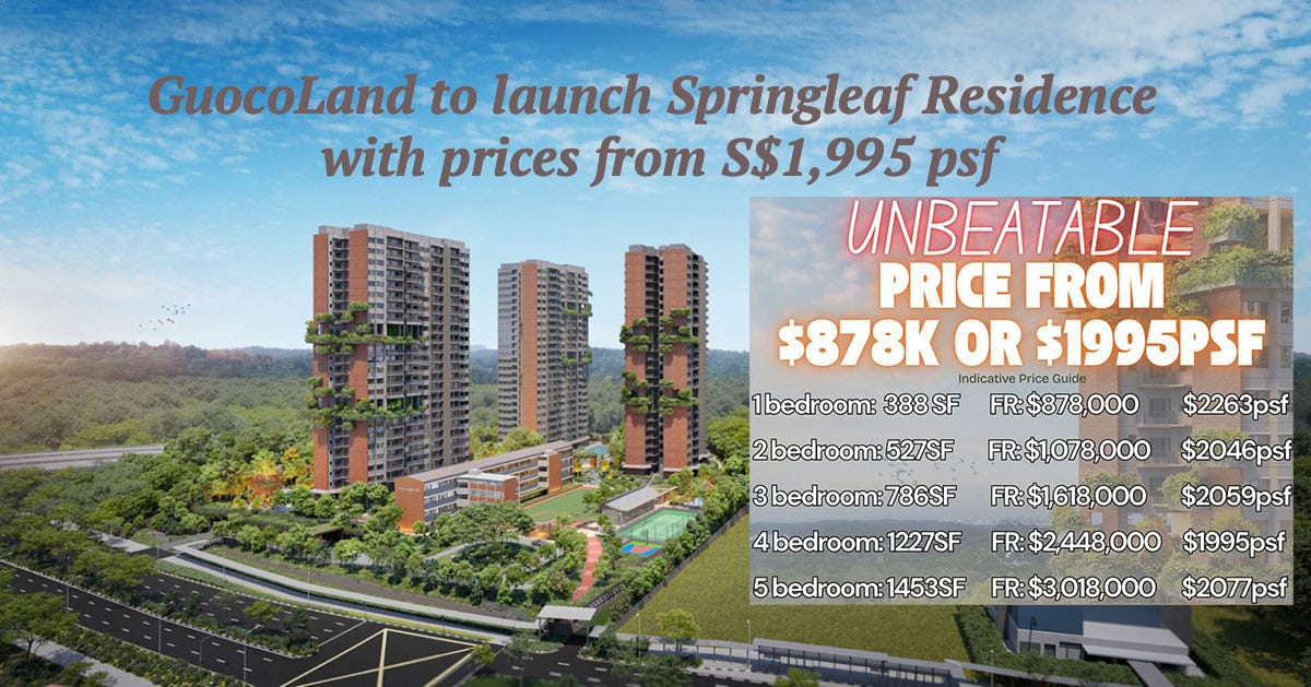 Springleaf Residence from $1995 PSF
