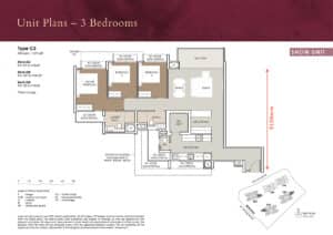The Sen 3 Bedroom Floor Plan