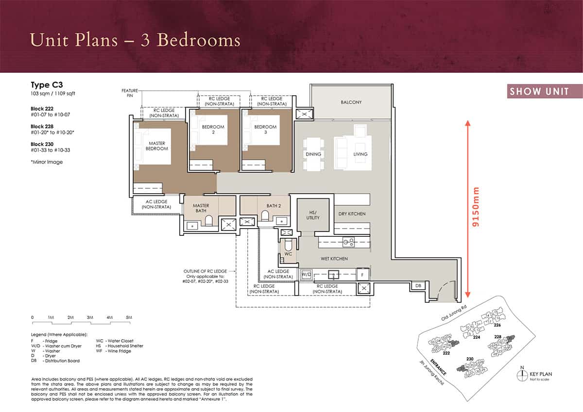 The Sen 3 Bedroom Floor Plan