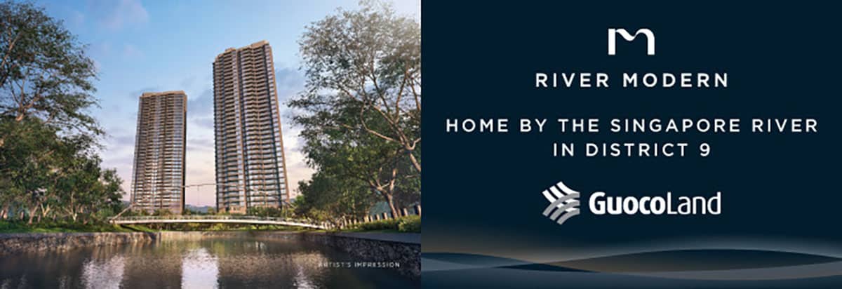 River Modern Home by the Singapotre River in District 9 by GuocoLand