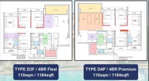 Rivelle Tampines EC 4 Bedroon Flexi and 4 Bedroon Premium