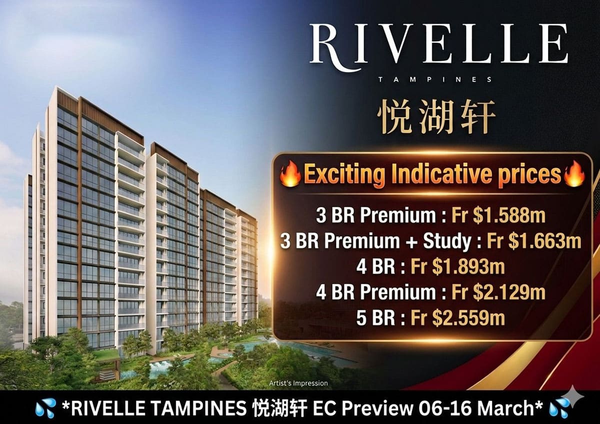 Rivelle Tampines EC Price at Launch